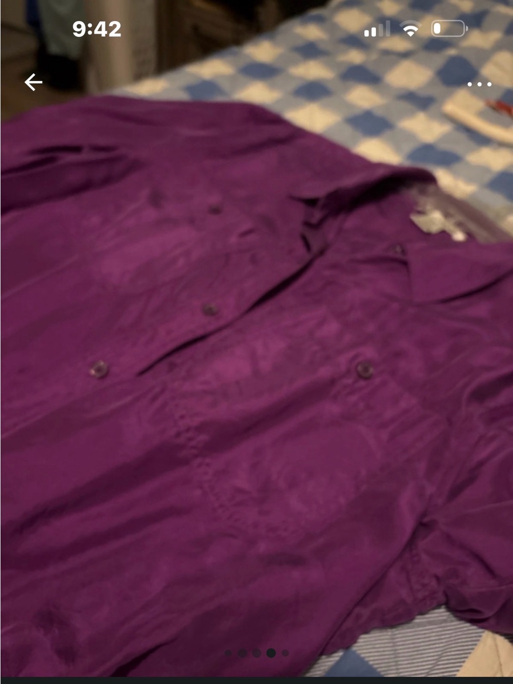 Purple Women’s Button-Down Shirt - Unbranded